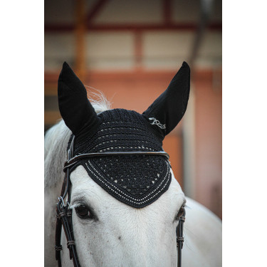 Mütze für Pferde New Strass Pénélope Schwarz