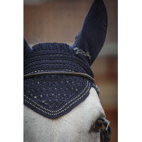 Mütze für Pferde New Strass Pénélope Marineblau