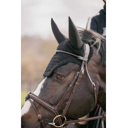 Mütze für Pferde Pénélope Soundless Strass Schwarz