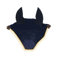 Fliegenhaube Equithème Denim Marineblau
