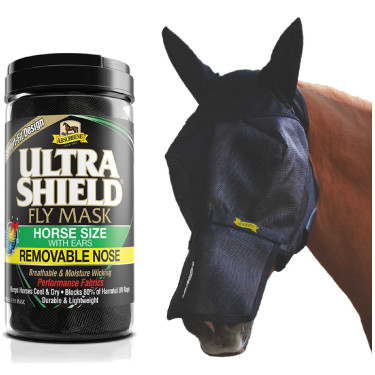Fliegenmaske mit Ohren und Nasenschutz Absorbine Ultrashield Fliegenmaske mit Ohren und Nasenschutz Absorbine Ultrashield