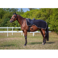 Abschwitzdecke Equithème Polyfun Schwarz Abschwitzdecke Equithème Polyfun Schwarz