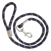 Lass dickes Seil für Hund Marine / Bordeaux / Weiß