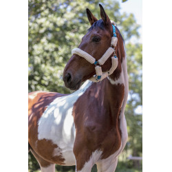 Norton Halfter Full synthetisches Lammfell Elektrisches Blau / Ecru