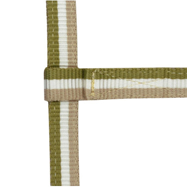 Verstellbares Fohlenhalfter Khaki / Weiß / Beige Gr&amp;amp;amp;amp;amp;amp;amp;amp;uuml;n