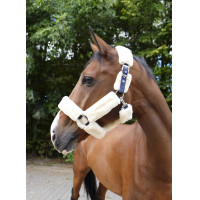 Halfter Equithème Teddy Marine / Ecru Blau