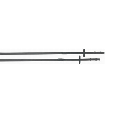 Luxus Glatte Ultra Grip Zügel T de T Schwarz