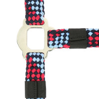 Halfter + Führstrick Equitheme Geflochten Beige / Schokolade / Schwarz Halfter + Führstrick Equitheme Geflochten Beige / Schokolade / Schwarz