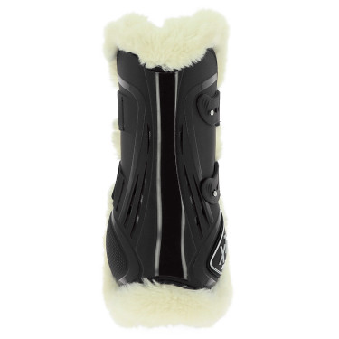 Norton XTR Gamaschen mit synthetischem Lammfell und Knöpfen Schwarz