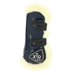 Norton XTR Gamaschen mit synthetischem Lammfell und Knöpfen Marineblau