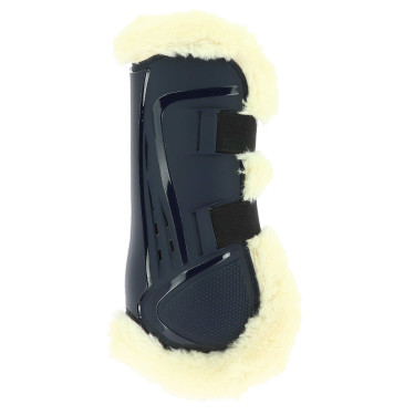 Norton XTR Gamaschen mit synthetischem Lammfell und Knöpfen Marineblau