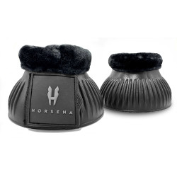 Glocken aus synthetischem Schaffell Horsena Schwarz