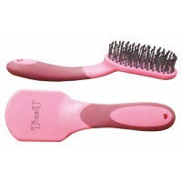 Zweifarbige Mähnenbürste T de T Bordeaux / Rosa Zweifarbige Mähnenbürste T de T Bordeaux / Rosa