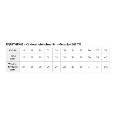 Equithème Kinderstiefel ohne Schnürung Equithème Kinderstiefel ohne Schnürung