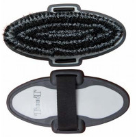 Zweifarbige weiche Bürste T de T Bordeaux / Rosa