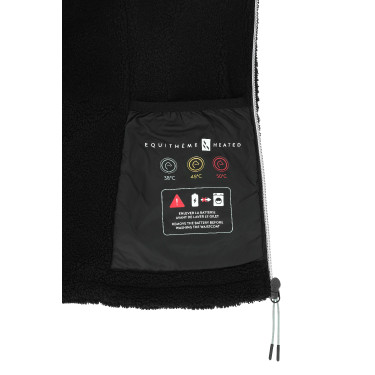 Beheizte Fleeceweste Equithème Heated Valery Damen Schwarz Beheizte Fleeceweste Equithème Heated Valery Damen Schwarz