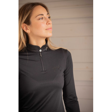 Poloshirt Pénélope Techpy Schwarz Poloshirt Pénélope Techpy Schwarz