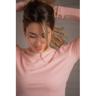 Poloshirt Techty Honey Langarm Pénélope Pink Rosa