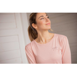 Poloshirt Techty Honey Langarm Pénélope Pink Rosa
