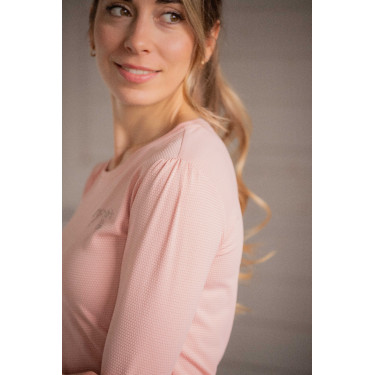 Poloshirt Techty Honey Langarm Pénélope Pink Rosa