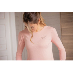 Poloshirt Techty Honey Langarm Pénélope Pink Rosa