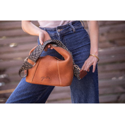 Tasche Pénélope Agathe Cognac Braun