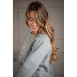 Sweatshirt Pénélope Bianca Salbeigrün Sweatshirt Pénélope Bianca Salbeigrün