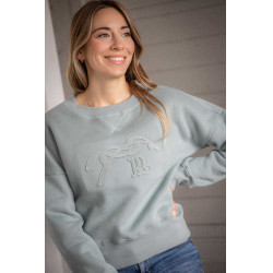 Sweatshirt Pénélope Bianca Salbeigrün Sweatshirt Pénélope Bianca Salbeigrün