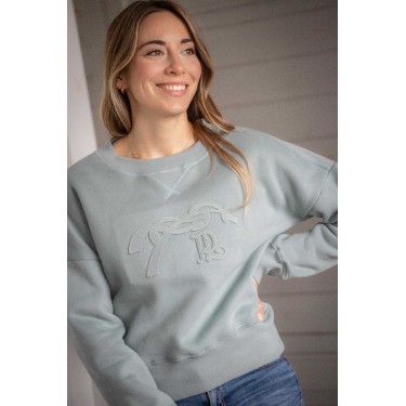 Sweatshirt Pénélope Bianca Salbeigrün Sweatshirt Pénélope Bianca Salbeigrün