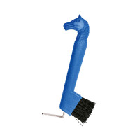 Hufkratzer mit Bürste, Pferdekopf Blau Hufkratzer mit Bürste, Pferdekopf Blau
