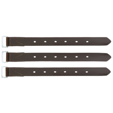 Gurtstrippen für Sattel Close Contact Norton Club Rexine Evol Braun