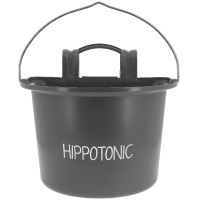 Futterkrippe Hippotonic mit Haken und Griff Dunkelgrau