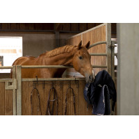 Trensenhalter Hippotonic 6 Plätze, mit Haken Schwarz