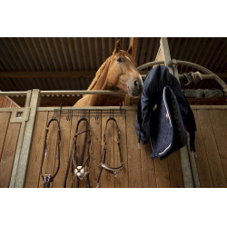 Trensenhalter Hippotonic 6 Plätze, mit Haken Schwarz Trensenhalter Hippotonic 6 Plätze, mit Haken Schwarz