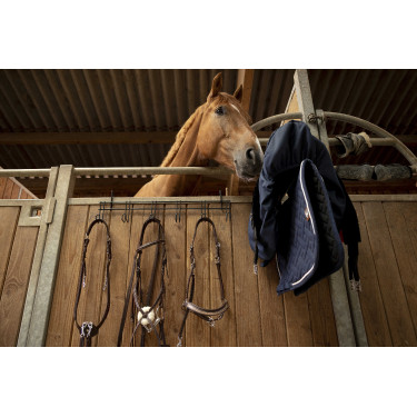 Trensenhalter Hippotonic 6 Plätze, mit Haken Schwarz Trensenhalter Hippotonic 6 Plätze, mit Haken Schwarz