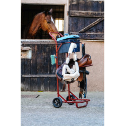 Abnehmbarer Sattelbockwagen Hippotonic Bordeaux
