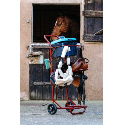 Abnehmbarer Sattelbockwagen Hippotonic Bordeaux
