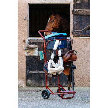 Abnehmbarer Sattelbockwagen Hippotonic Bordeaux