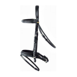 Trense T de T Nasenriemen Pull-back Schwarz