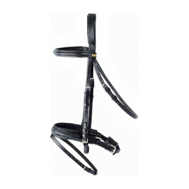 Trense T de T Nasenriemen Pull-back Schwarz