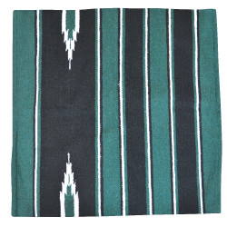 Westride Navajo Teppich Baumwolle/Acryl Grün / Schwarz / Weiß
