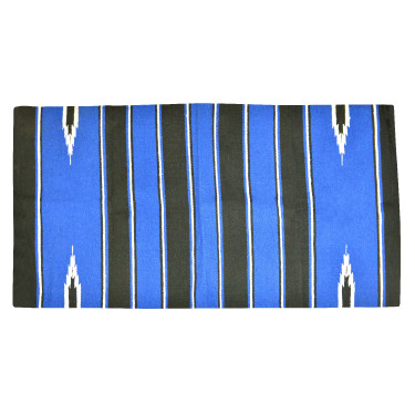 Westride Navajo Teppich Baumwolle/Acryl Schwarz / Königsblau / Weiß