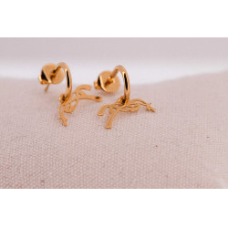 Kreolen-Ohrringe Pénélope Léonie Goldfarben