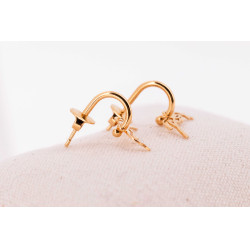 Kreolen-Ohrringe Pénélope Léonie Goldfarben