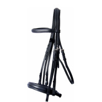 Dressurtrense Leder Bellini T de T Schwarz