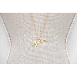 Halskette Pénélope Angèle Goldfarben