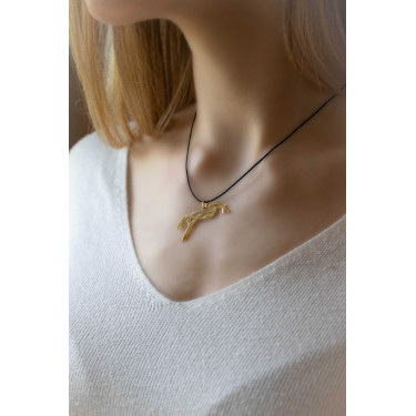 Reithalskette Pénélope GM Goldfarben