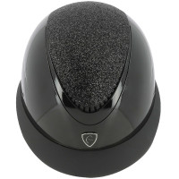 Equithème Wings Reithelm Glänzendes Lamé-Schwarz