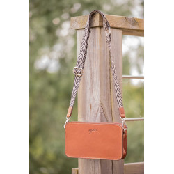 Umhängetasche Pénélope Lizzie Cognac Braun