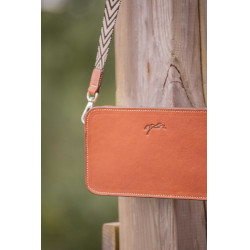 Umhängetasche Pénélope Lizzie Cognac Braun